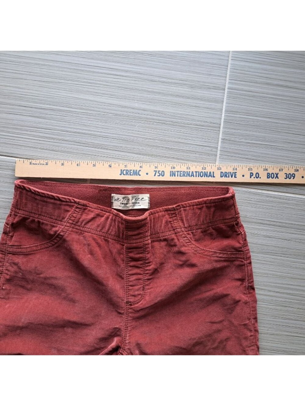 We The Free Rust Brown Flare Corduroy Pants Womens Size 27 Made Pull On Boho - Picture 4 of 12